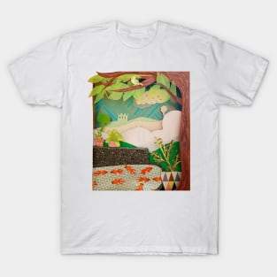 Landscape poetry 3d paper collage T-Shirt